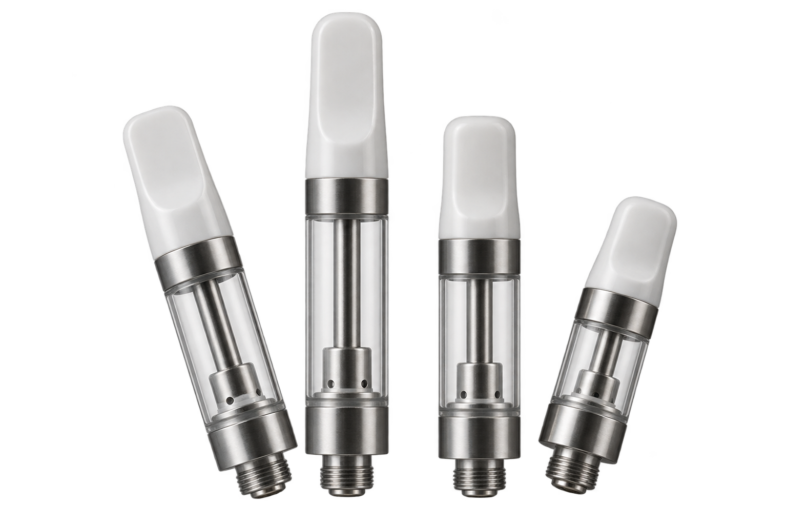 Empty glass and metal cartridge formats